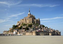 Mont Saint-Michel - the tidal island in Normandy - photo