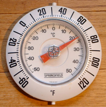 How do you convert 46 degrees Fahrenheit to Celsius?
