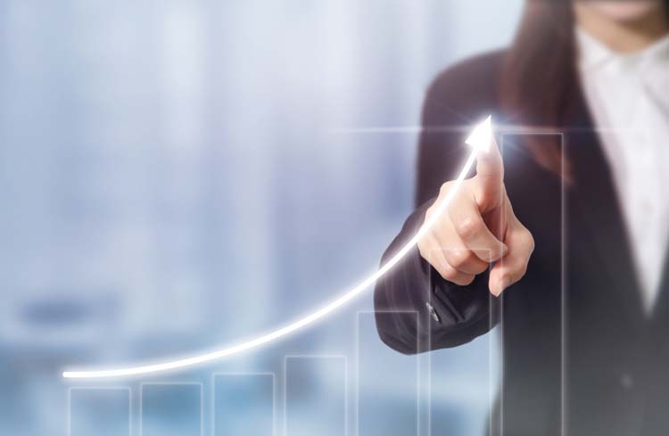 Graph showing CAGR of an investment