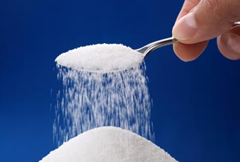 A heaped teaspoon of sugar