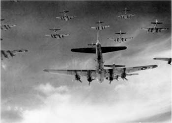 Air Force B-17s over Germany