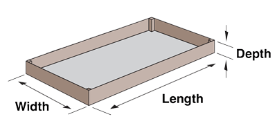 cubic yard dimension example