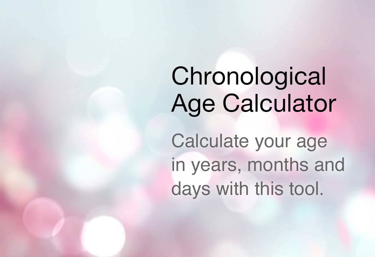 Chronological Age Calculator The Calculator Site