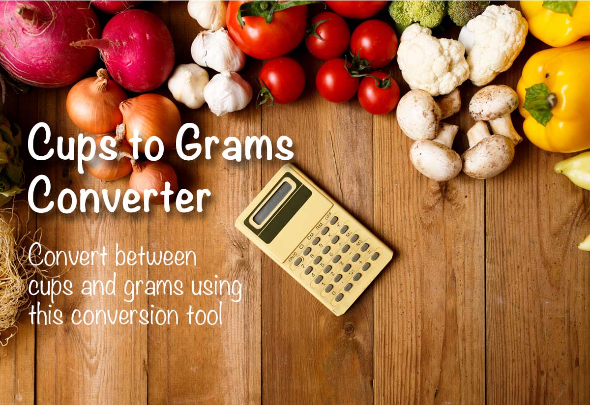 Weight Conversion Chart Cups To Grams