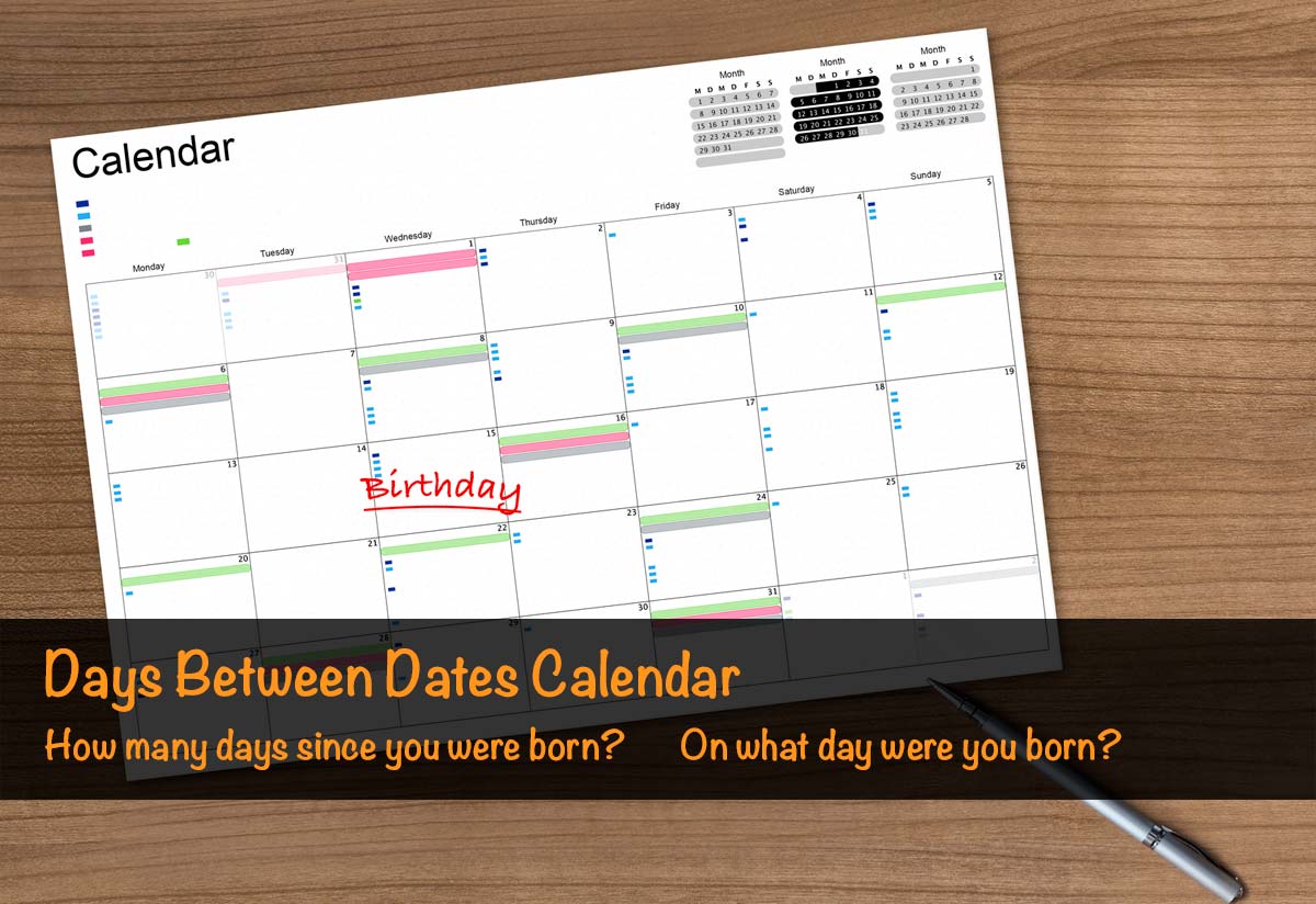 Days Between Dates & Time Between Dates Calculator