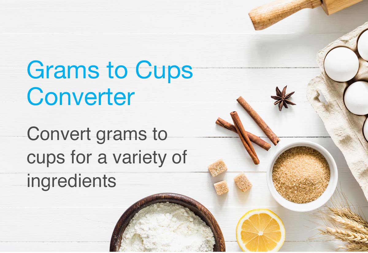 Grams to Cups Ounces Millilitres Conversions Calculator - Sweet 2