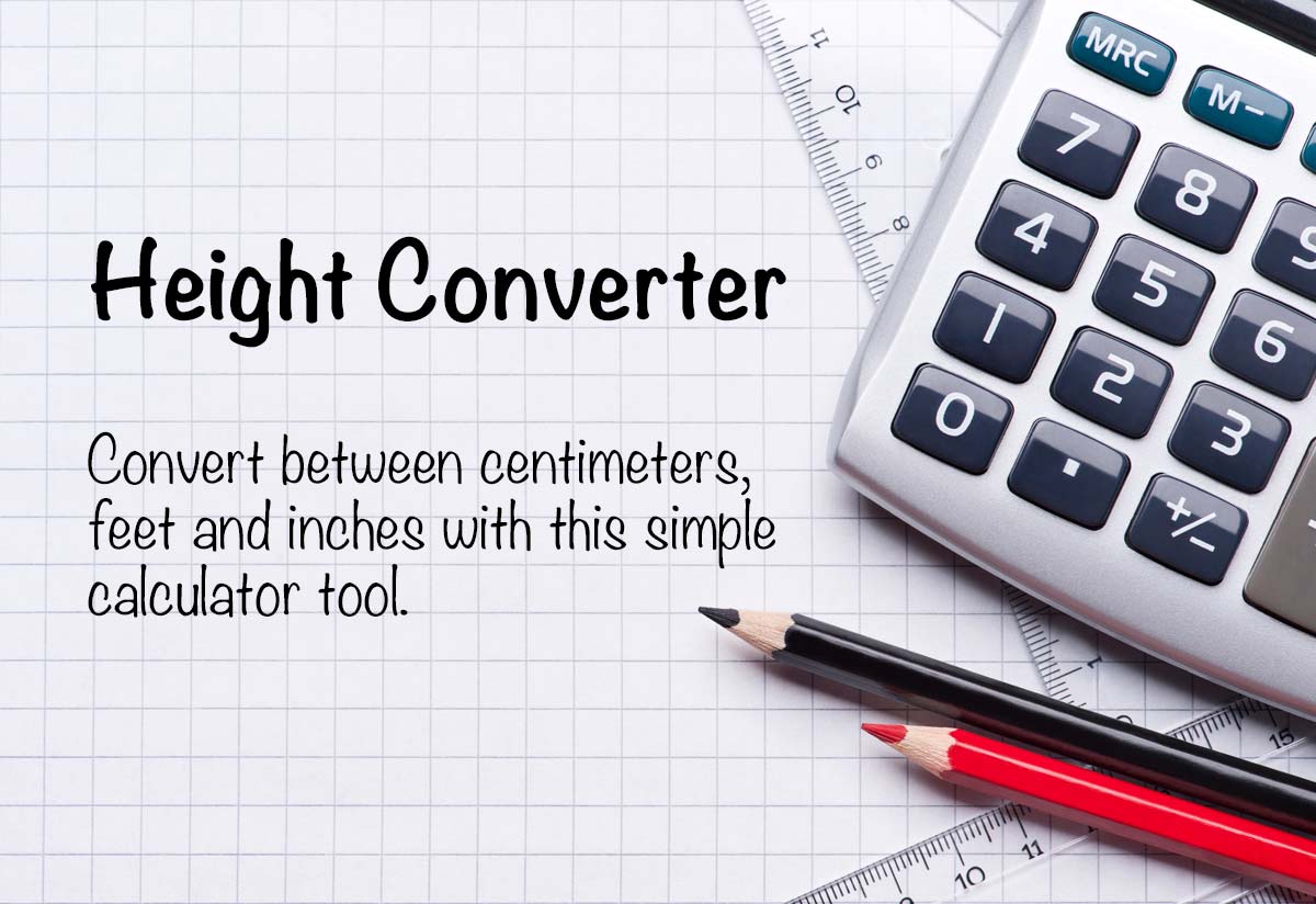 Height Converter - cm, meters, feet and inches