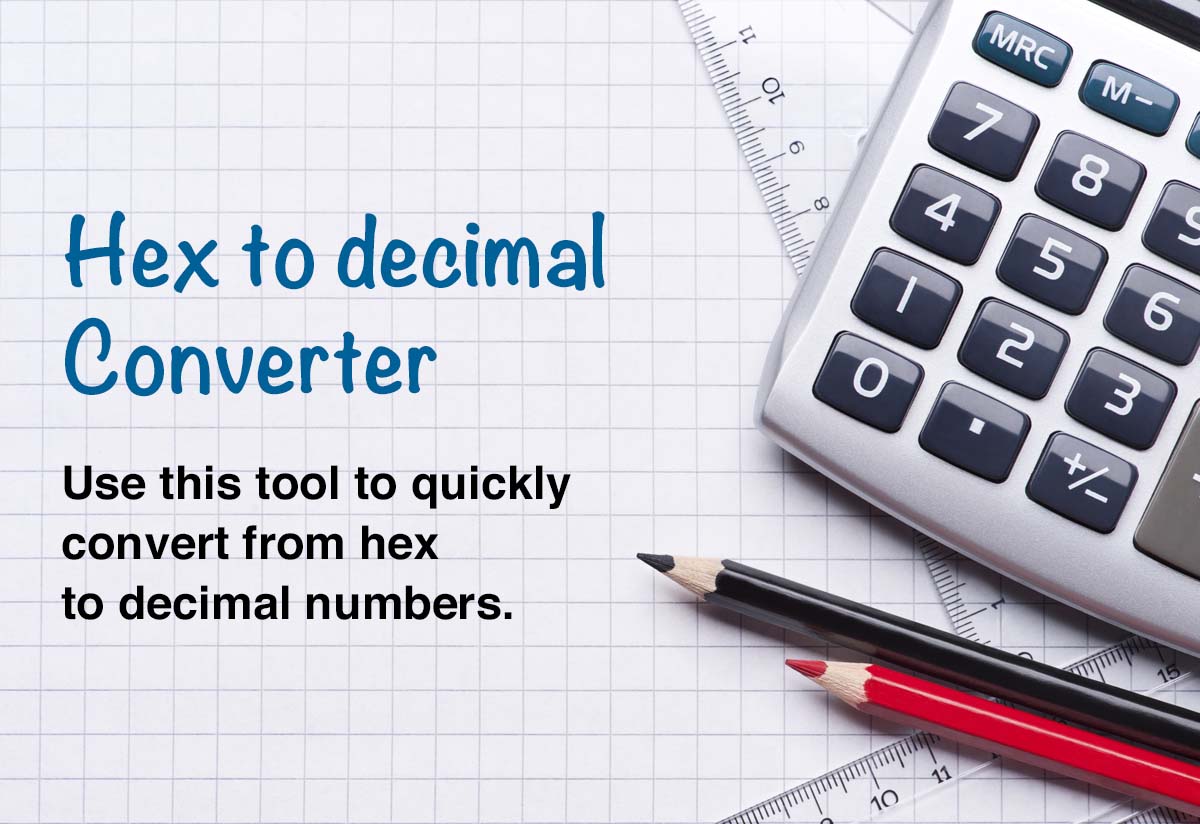 Hex To Decimal Conversion Chart