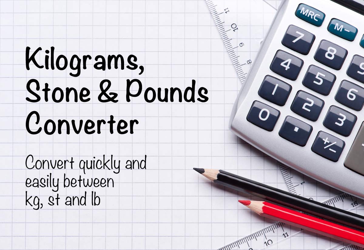 Kilograms To Stones And Pounds Converter