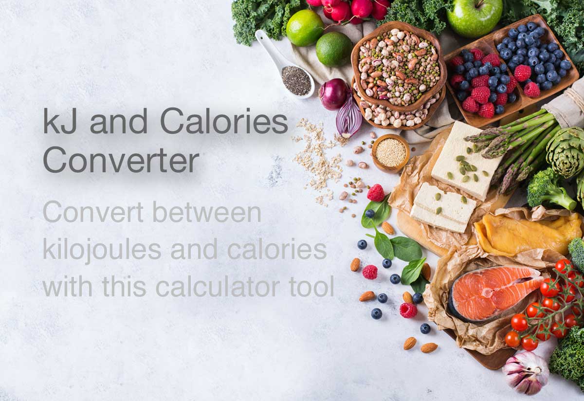 Kcal To Gram Calories Conversion Chart
