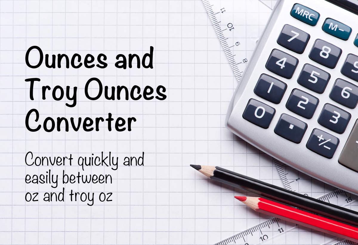 Ounce To Troy Ounce Conversion Chart