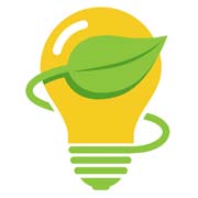 lightbulb energy saving icon