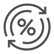 percentage change icon